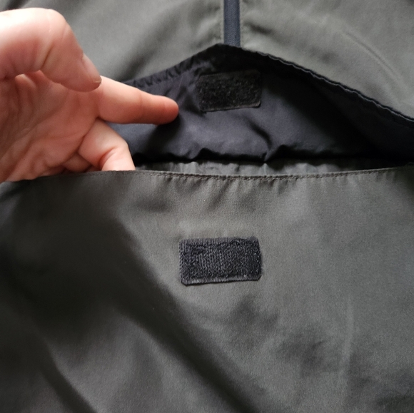 Brave Soul Green Black Lightweight 1/2 Zip Hooded Windbreaker Jacket Mens Sz S - Picture 3 of 11